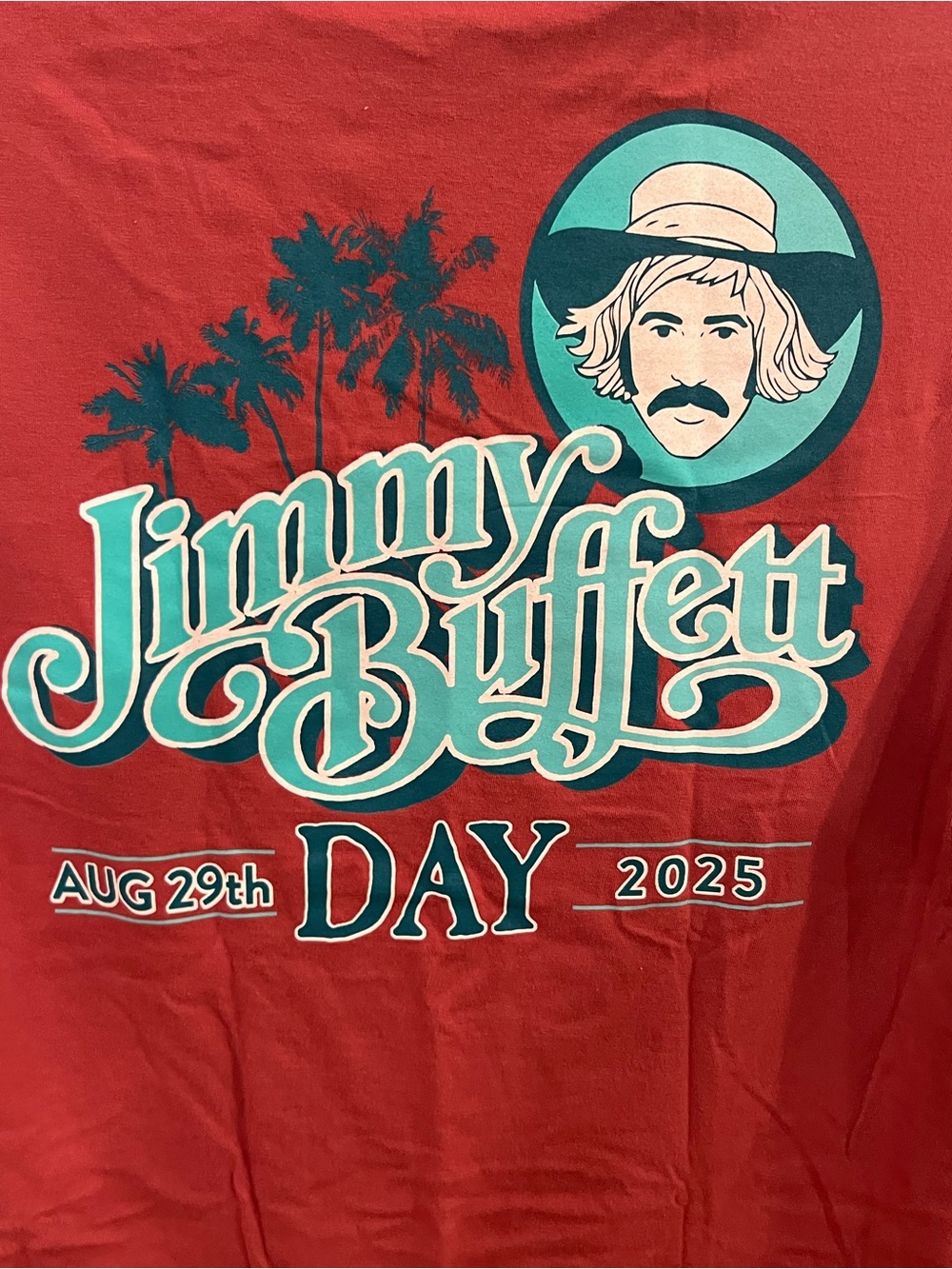 Jimmy Buffett Day Short Sleeve Tee - Red